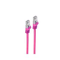 SHIVERPEAKS RJ45 Patchkabel S/FTP PIMF Cat.7 magenta 0,5m