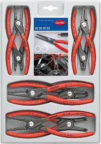 KNIPEX Innen-/Außen-Präzisions-Sicherungsringzangen-Set 8tlg. 00 20 04 SB 12 - 