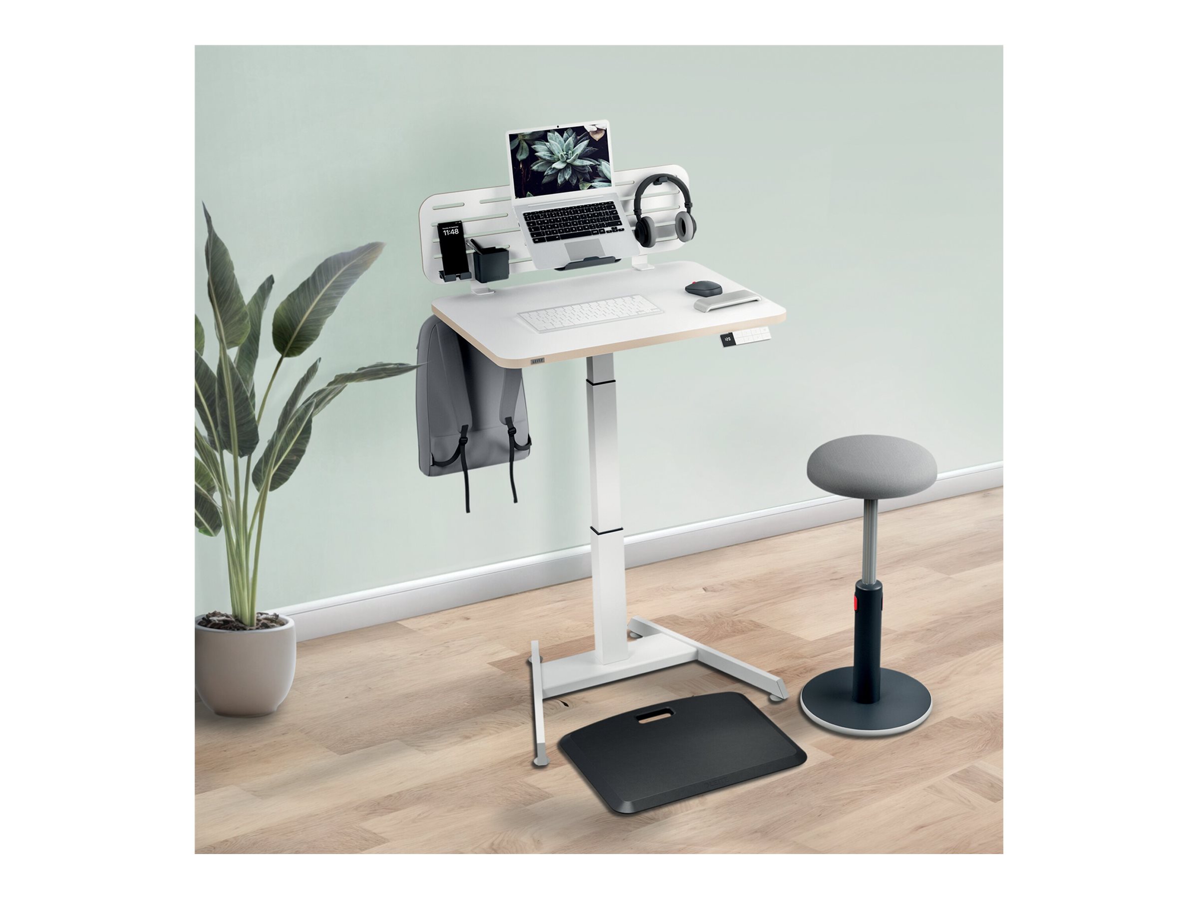LEITZ Sitz-Steh-Schreibtisch Ergo, weiß, elektrisch