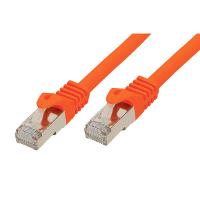 SCONN TP-Patchkabel S/FTP PIMF Rohkabel Cat.7 orange 7,5m