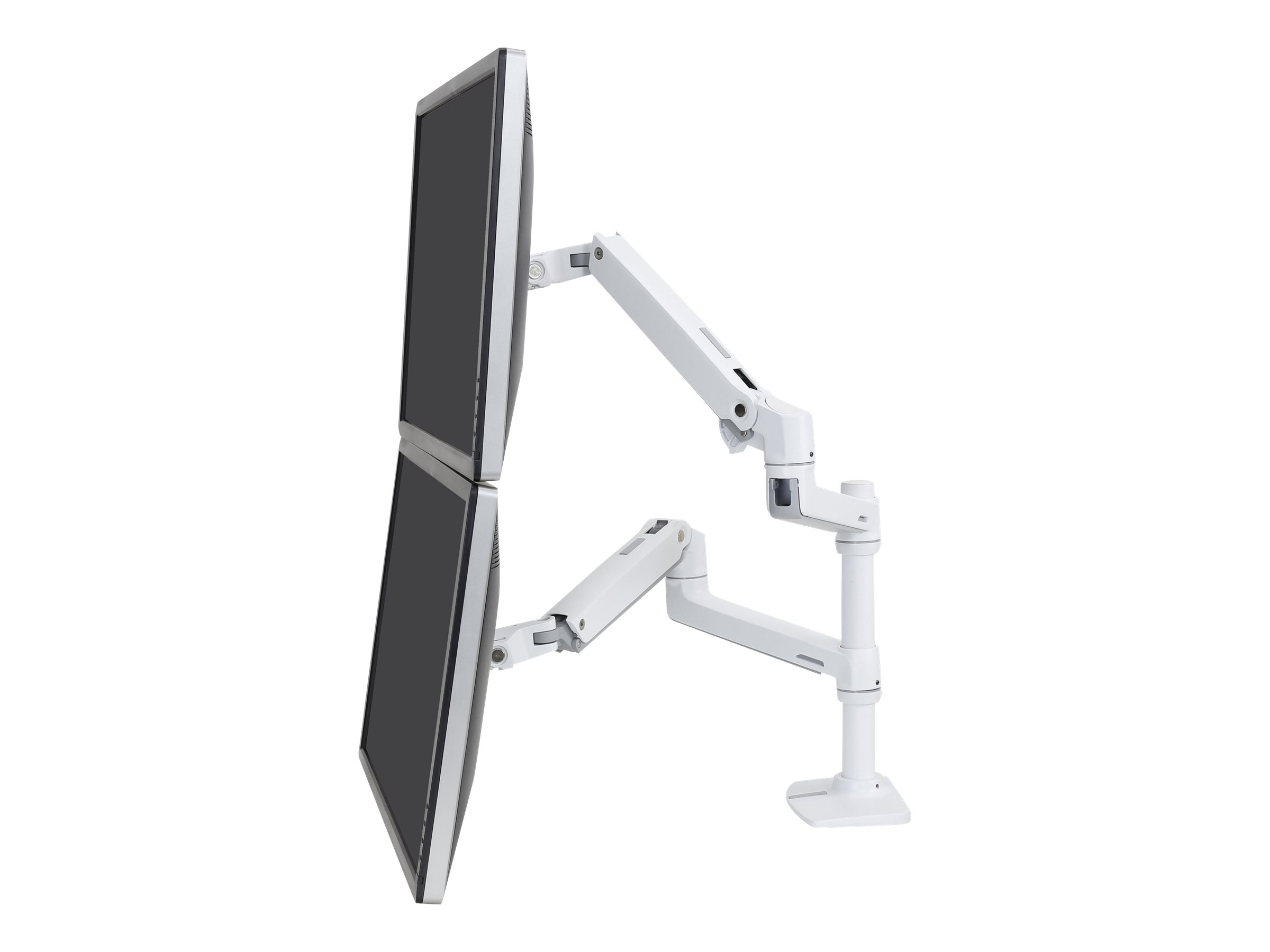 ERGOTRON LX Doppelschirmloesung fuer Tischmontage weiss 61cm 24Zoll Displays bi