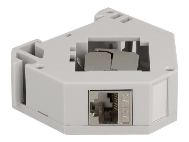 DELOCK Hutschienenadapter mit Keystone Modul RJ45 Buchse