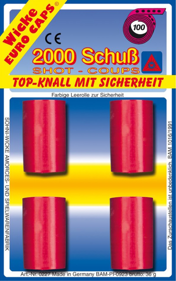 100-Schuss-Bänder, Blisterkarte, Nr: 227