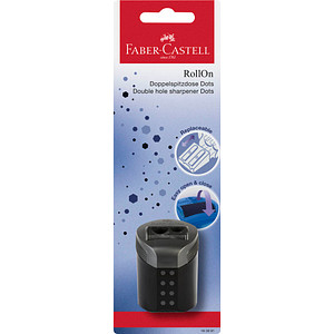FABER-CASTELL Doppelspitzdose RollOn DOTS, Blisterkarte