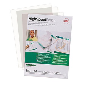 100 GBC High Speed Laminierfolien glänzend für A4
