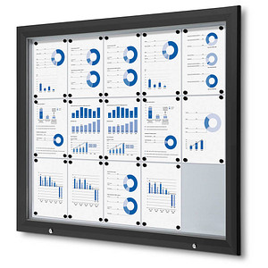 Showdown® Displays Schaukasten Premium schwarz 15x DIN A4