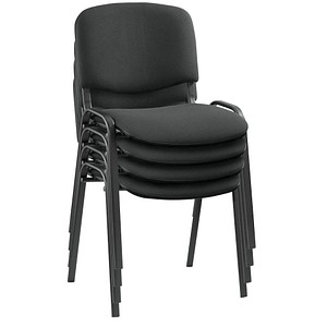4 Nowy Styl Besucherstühle Iso ISO BLACK 1.3 EF019 schwarz Stoff 4 Nowy Styl Besucherstühle Iso ISO BLACK 1.3 EF019 schwarz Stoff