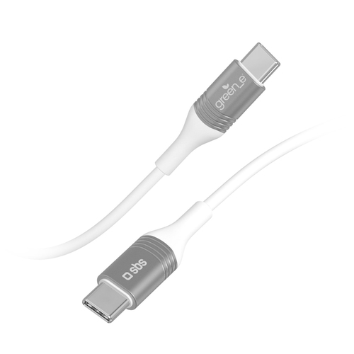 SBS GreenLine USB-C zu USB-C Kabel 1,5m weiß (GRECABLETCTC15W)
