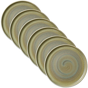 6 HEART & SOUL Teller Perfect Match Thyme hellgrün 27,0 cm