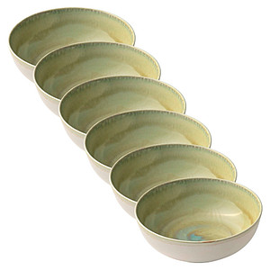 6 HEART & SOUL Schalen Perfect Match Thyme hellgrün 19,0 cm