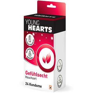 YOUNG HEARTS Kondome Gefühlsecht, 24 St. YOUNG HEARTS Kondome Gefühlsecht, 24 St.