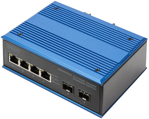 DIGITUS Industrial Gigabit Ethernet Switch, 4+2 Port