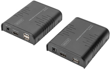 DIGITUS HDMI KVM IP Extender Set, Full HD, 120 m