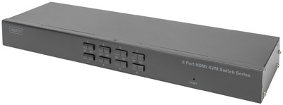 DIGITUS 19" HDMI KVM Switch Single View, 8-Port