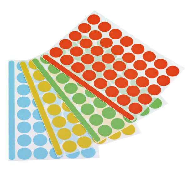 Markierungspunkte 4 Farben 1200 Stück