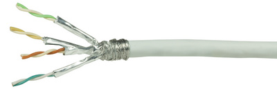 LOGILINK Netzwerk Verlegekabel S/FTP Cat.7, weiß, 100m