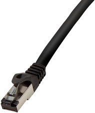 LOGILINK RJ45 Netzwerk Anschlusskabel CAT 8.1 S/FTP 2.0 m Schwarz Halogenfrei