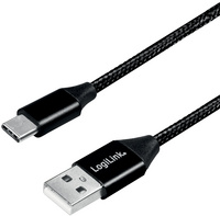 LOGILINK USB-Stecker USB 2.0 zu USB-C 0,3m