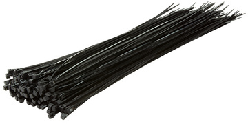 LOGILINK KAB0040B Kabelbinder 100 Stück, Länge: 400 mm, Stärke: 4,4 mm, schwarz