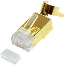 LOGILINK Modular Plug RJ45 Cat.8.1 + Cat.6A, gold plated, 10 pcs.