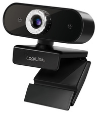 LOGILINK Webcam USB 2.0, HD 1920x1080, mit Mikrofon, schw.
