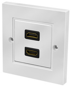 LOGILINK Anschlussdose, HDMI Kupplung - HDMI Kupplung, weiß Aufputzdose mit 1 A