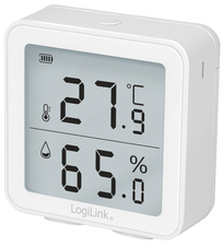 LogiLink Thermo-Hygro-Messgerät, weiß