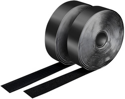 LogiLink Klettband-Set, 2er Set, 25 mm x 5 m, schwarz