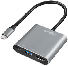 LogiLink USB 3.2 Gen 1 Adapterkabel, grau/schwarz