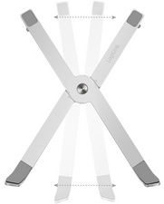 LogiLink Tablet- & Notebook-Ständer, faltbar, silber