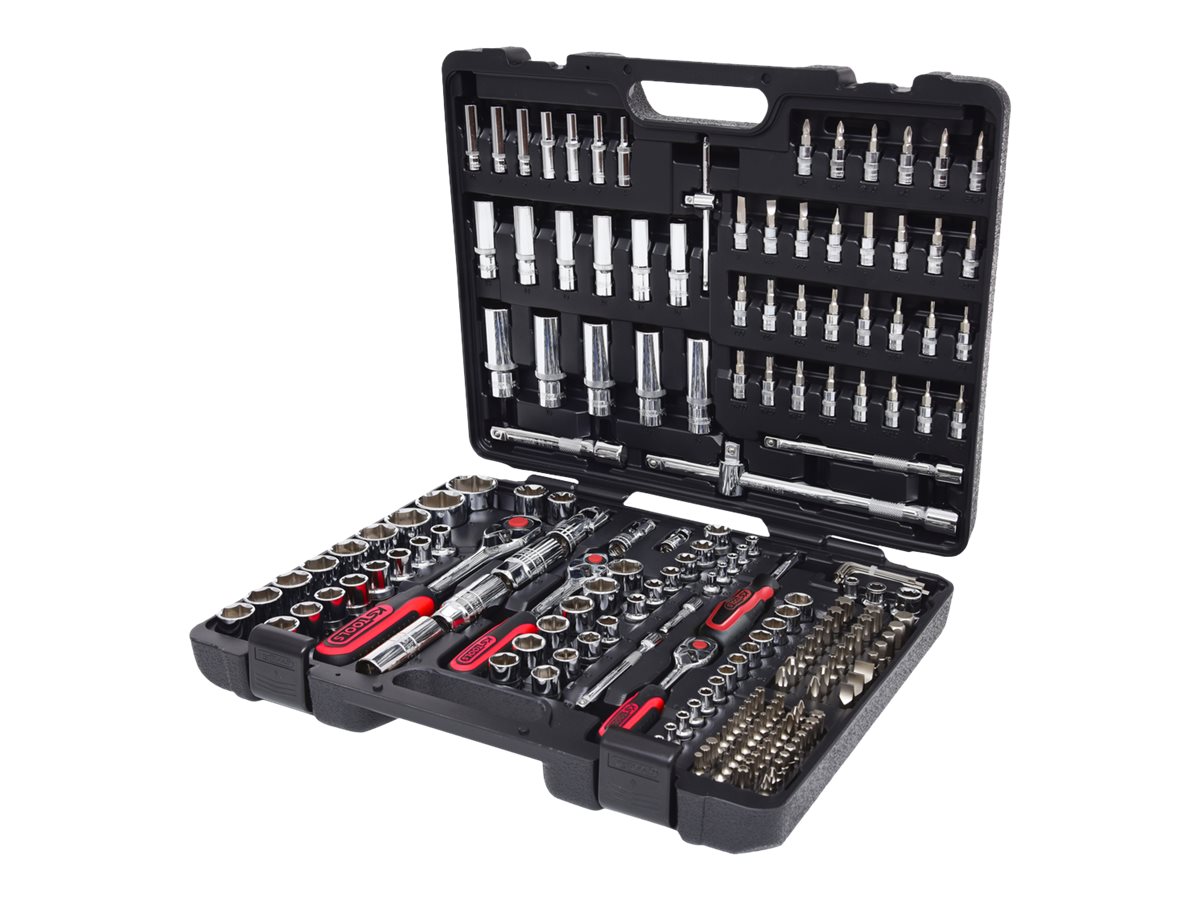 KS TOOLS 1/4 +3/8 +1/2  195tlg CHROMEplus Steckschl.-Satz