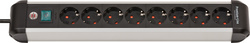brennenstuhl Steckdosenleiste Premium-Alu-Line, 8-fach