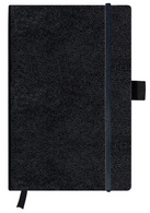 HERLITZ Herl Notizbuch blank 96 Bl. bk A5