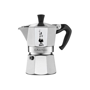 BIALETTI Moka Express 4 Espressokocher silber, 4 Tassen