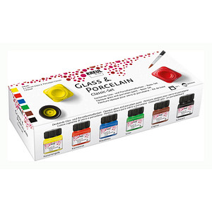KREUL Porzellanfarbe "Glass & Porcelain" Classic-Set