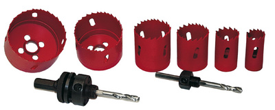 BRÜDER MANNESMANN Lochsägen-Satz, 8-teilig, aus Bi-Metall