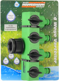 BRÜDER MANNESMANN 4-Wege-Ventil mit 1" Hahnanschluss