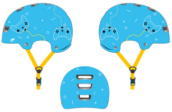 FISCHER Kinder- Fahrrad-Helm "BMX Game", Größe: XS/S