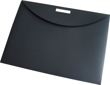 Zeichentasche A3 schwarz mit Griffloch