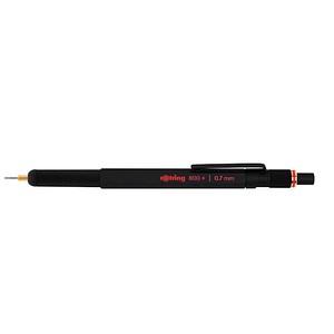 ROTRING Feinminen- und Eingabestift 800+, 0,7 mm, schwarz klassisches Sechskant