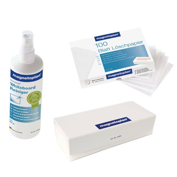 Reinigungsset für weiße Tafeln 