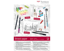 Tombow Zeichenblock "Bristol", DIN A6, blanko, 250 g/qm