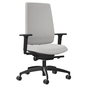 Dauphin Bürostuhl Indeed operator Stoff grau, Gestell schwarz