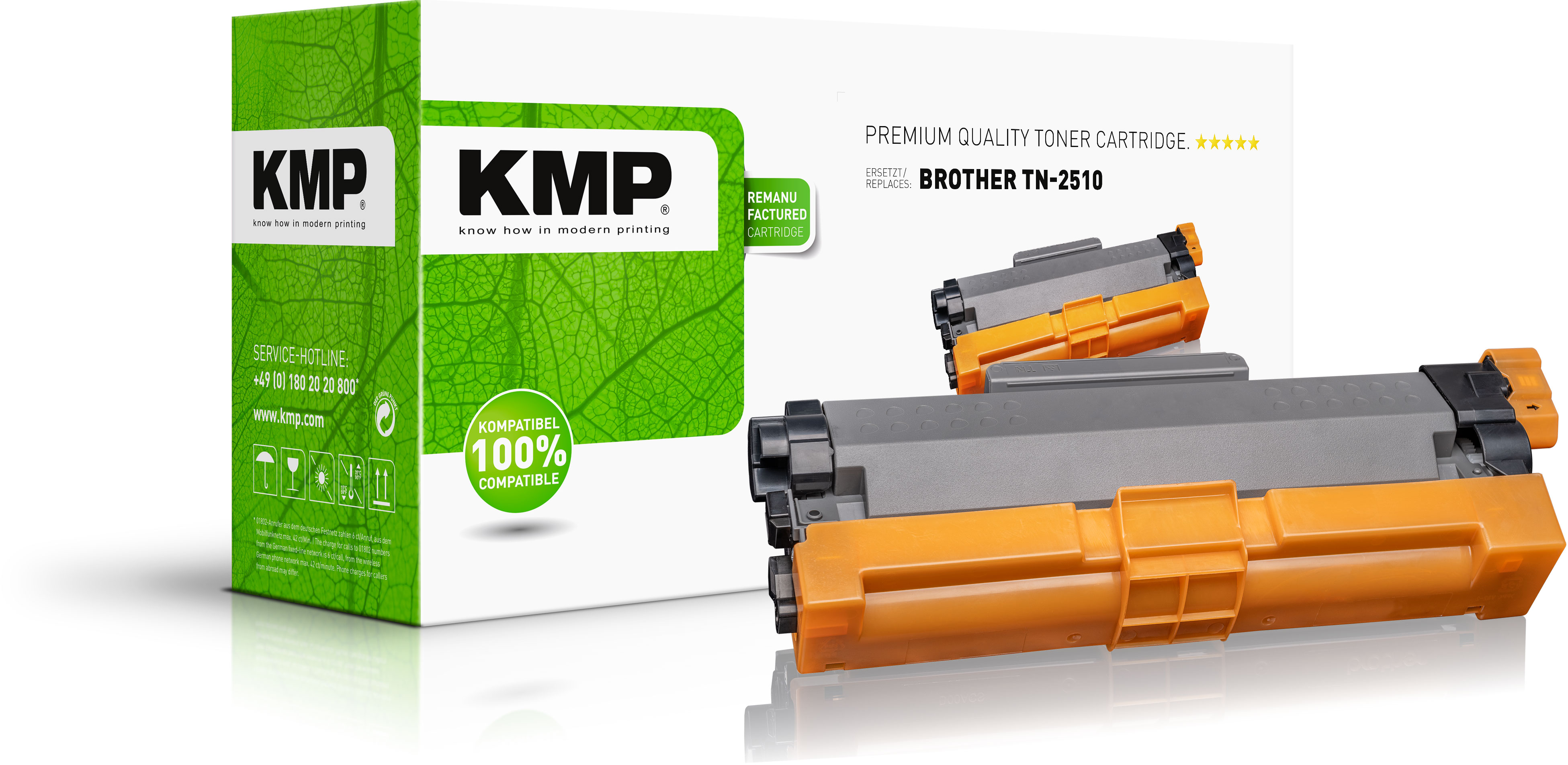KMP  schwarz Toner