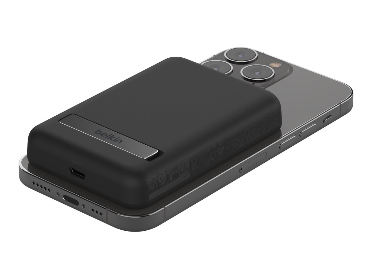 BELKIN Boost Charge Magnetische kabellose Powerbank 5K mit Ständer schwarz - Ka