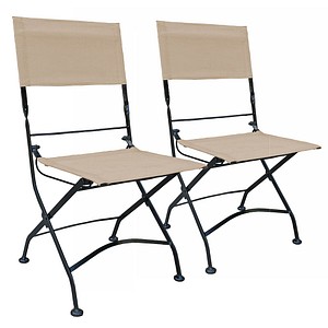 2 Garden Pleasure Gartenstühle Triest braun