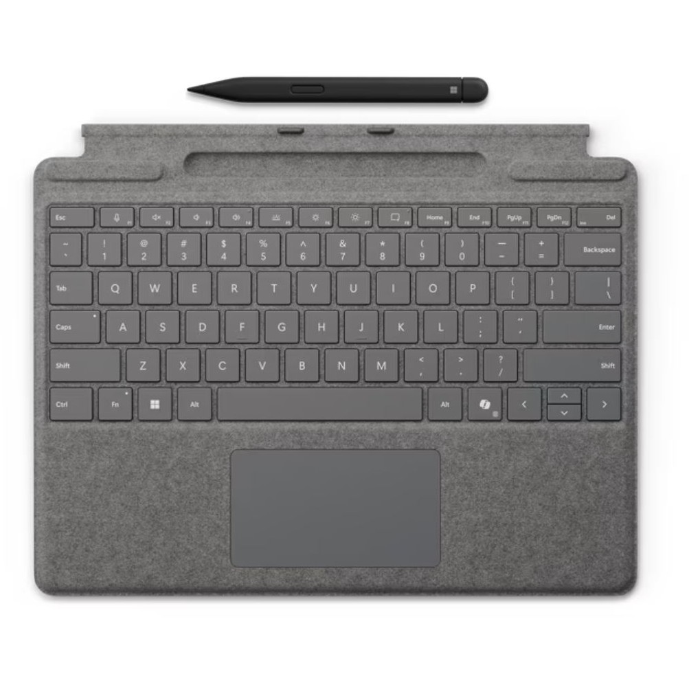 MICROSOFT Surface Pro Keyboard [DE] Platin + Slim Pen 2 Schwarz mit Copilot But
