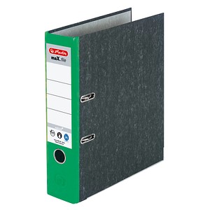 herlitz Ordner maX.file nature, Rückenbreite: 80 mm, grüner