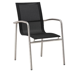 BEST Gartenstuhl Khartum schwarz