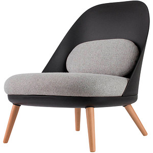 PAPERFLOW Besuchersessel COCOON, schwarz